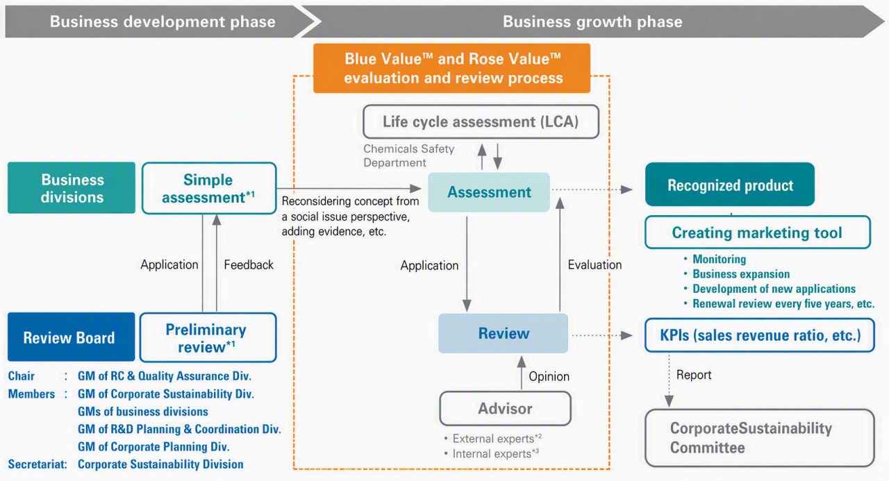 Blue Value™ and Rose Value™ Evaluation and Reviewing Process